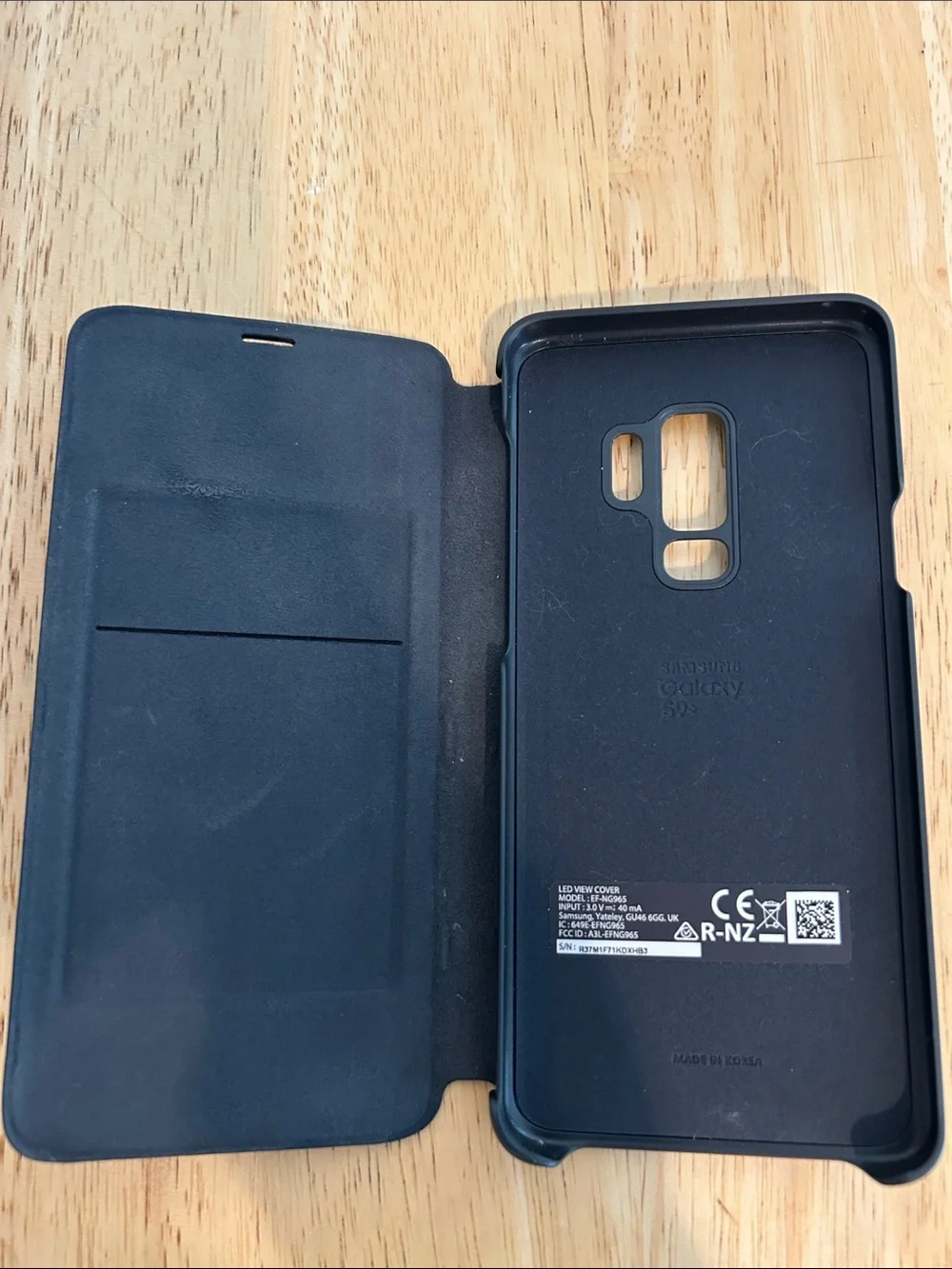 Samsung LED Wallet Cover for Galaxy S9+ in Black